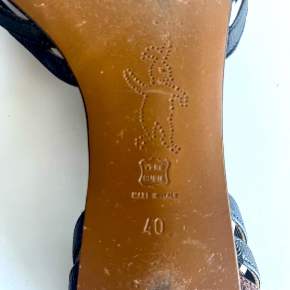 Marni Sandals - Brown and Navy leather - Picture 5 of 8